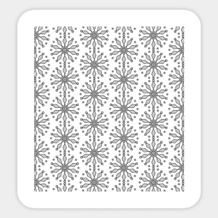 Black and white seamless pattern design art Sticker